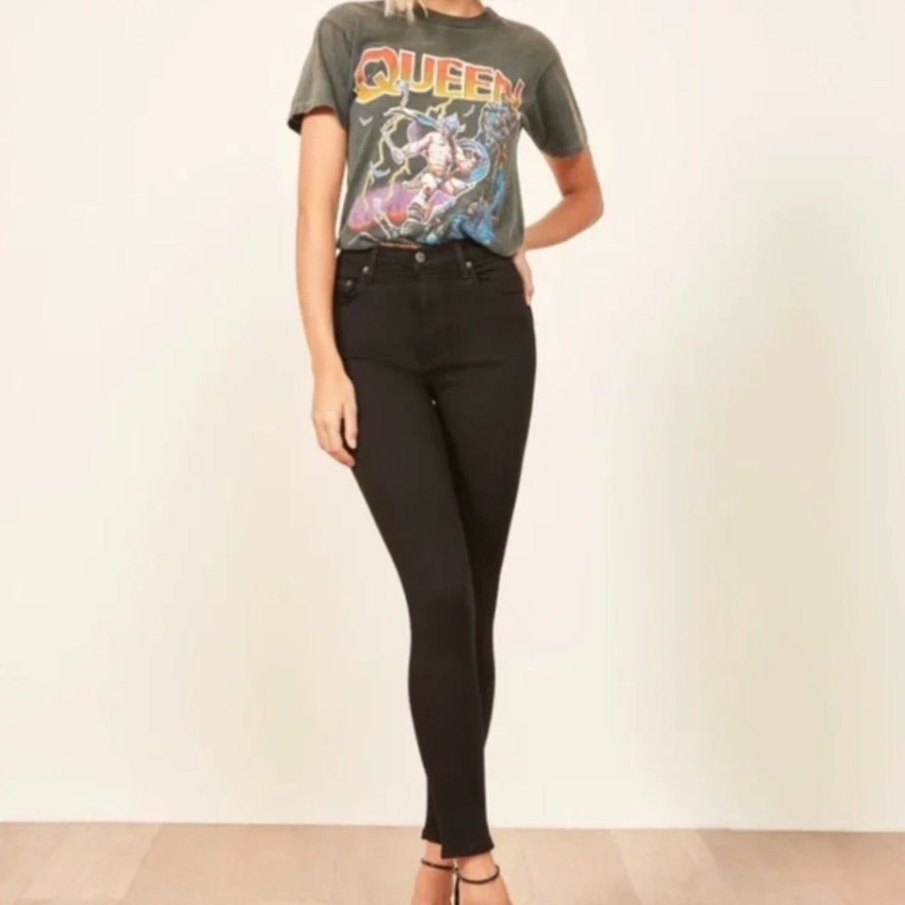 Reformation Black High & Skinny Jean